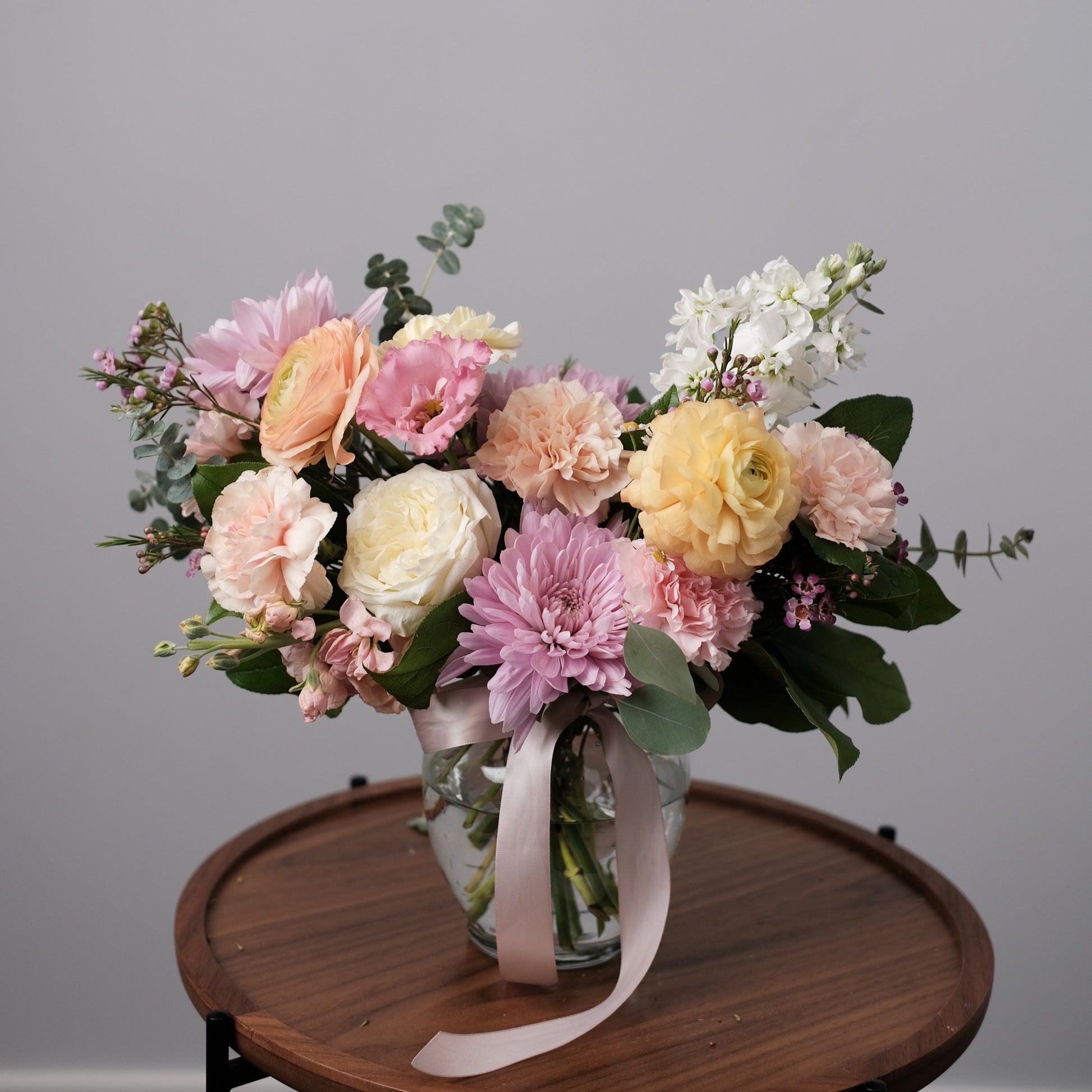 Pastel Bloom Vase Arrangement