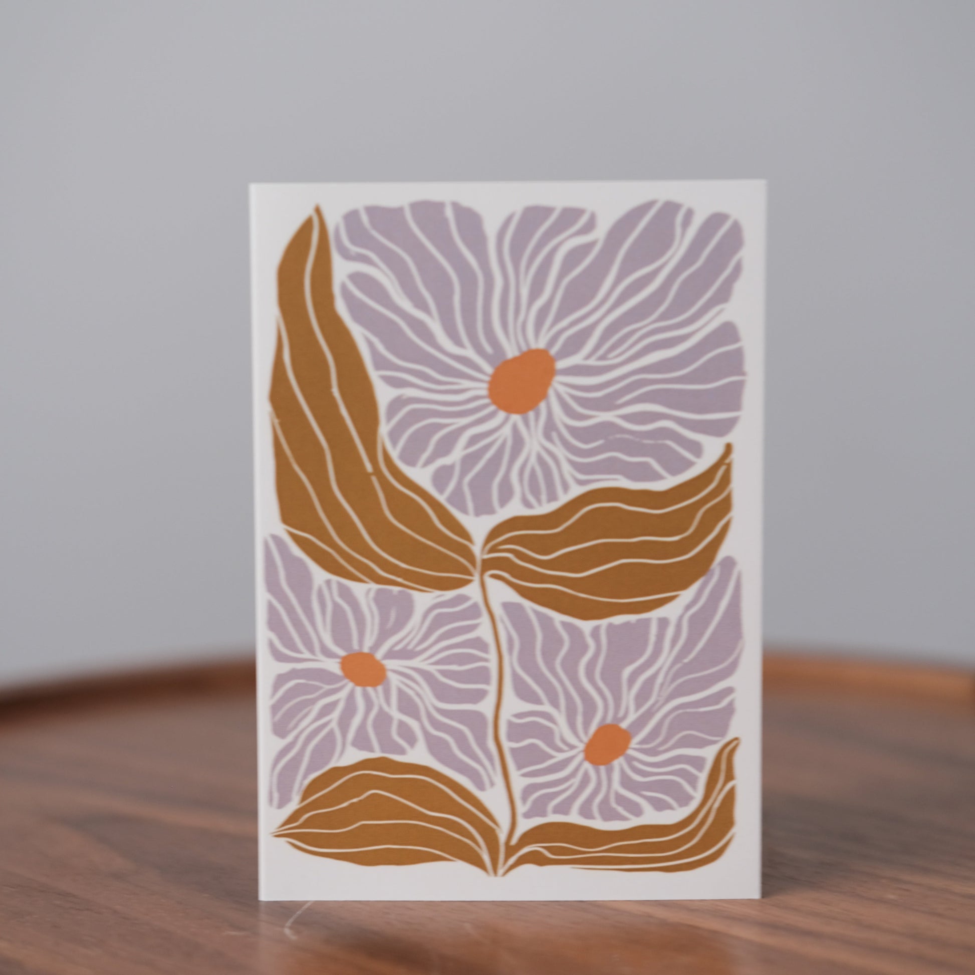 Modern Floral Art Greeting Card