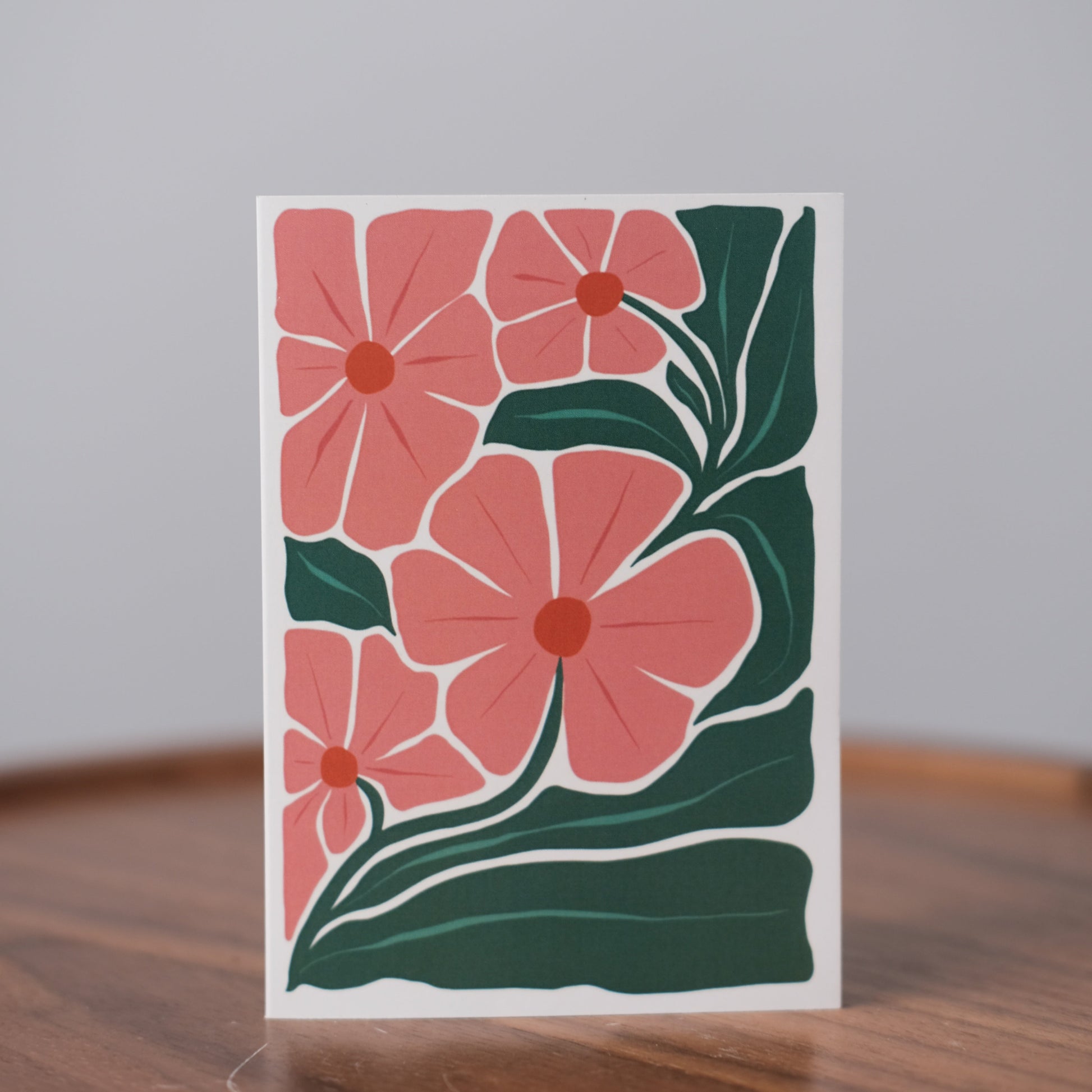 Modern Floral Art Greeting Card