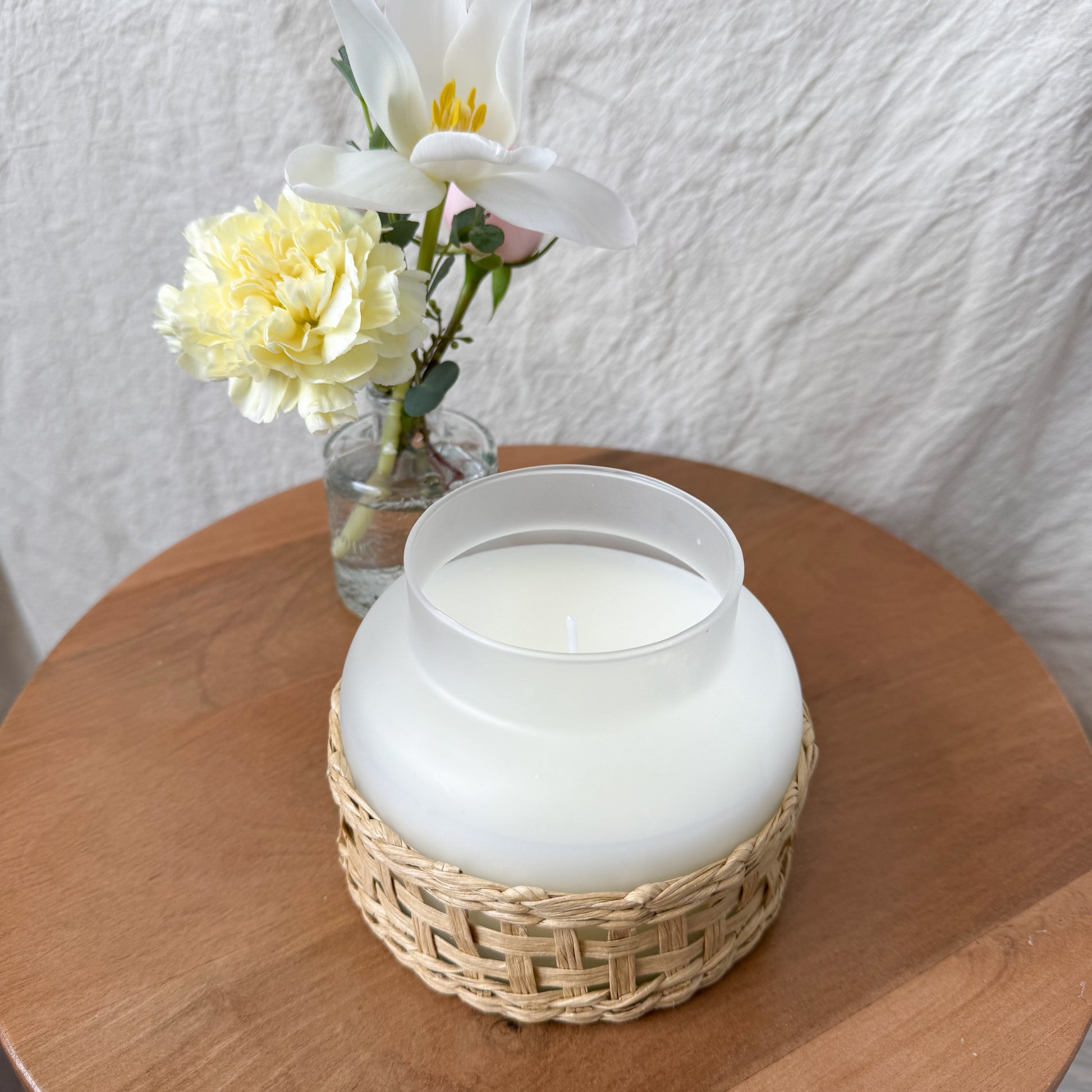 Woven Glass Candle