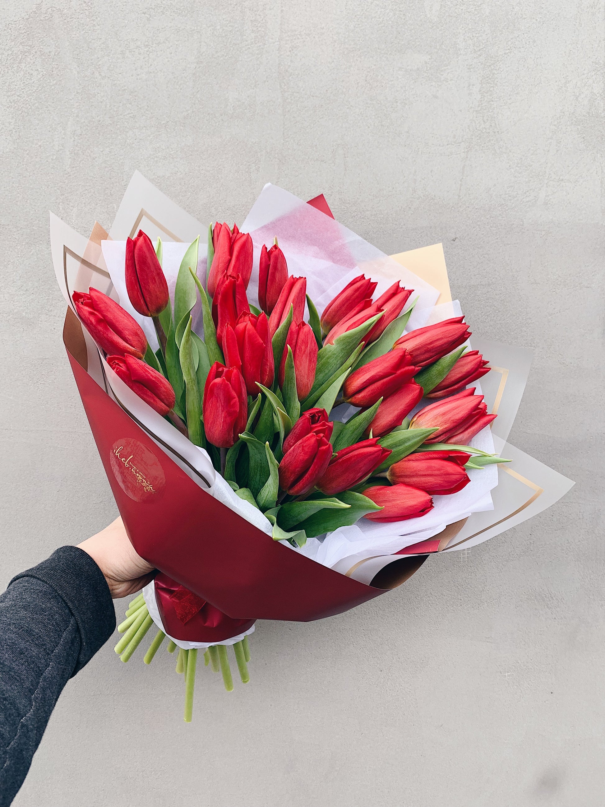 Tulip Bouquet – Single or Double (Assorted Colors)