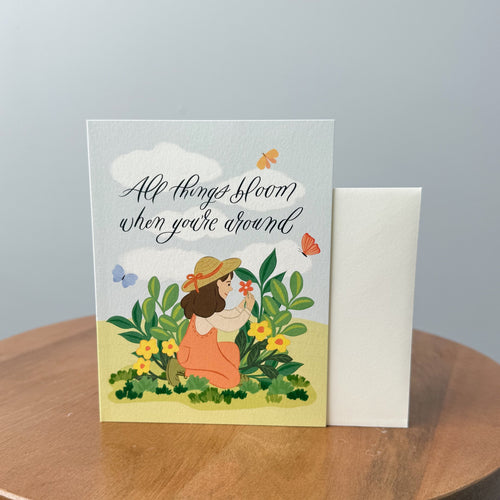 All Things Bloom Greeting Card