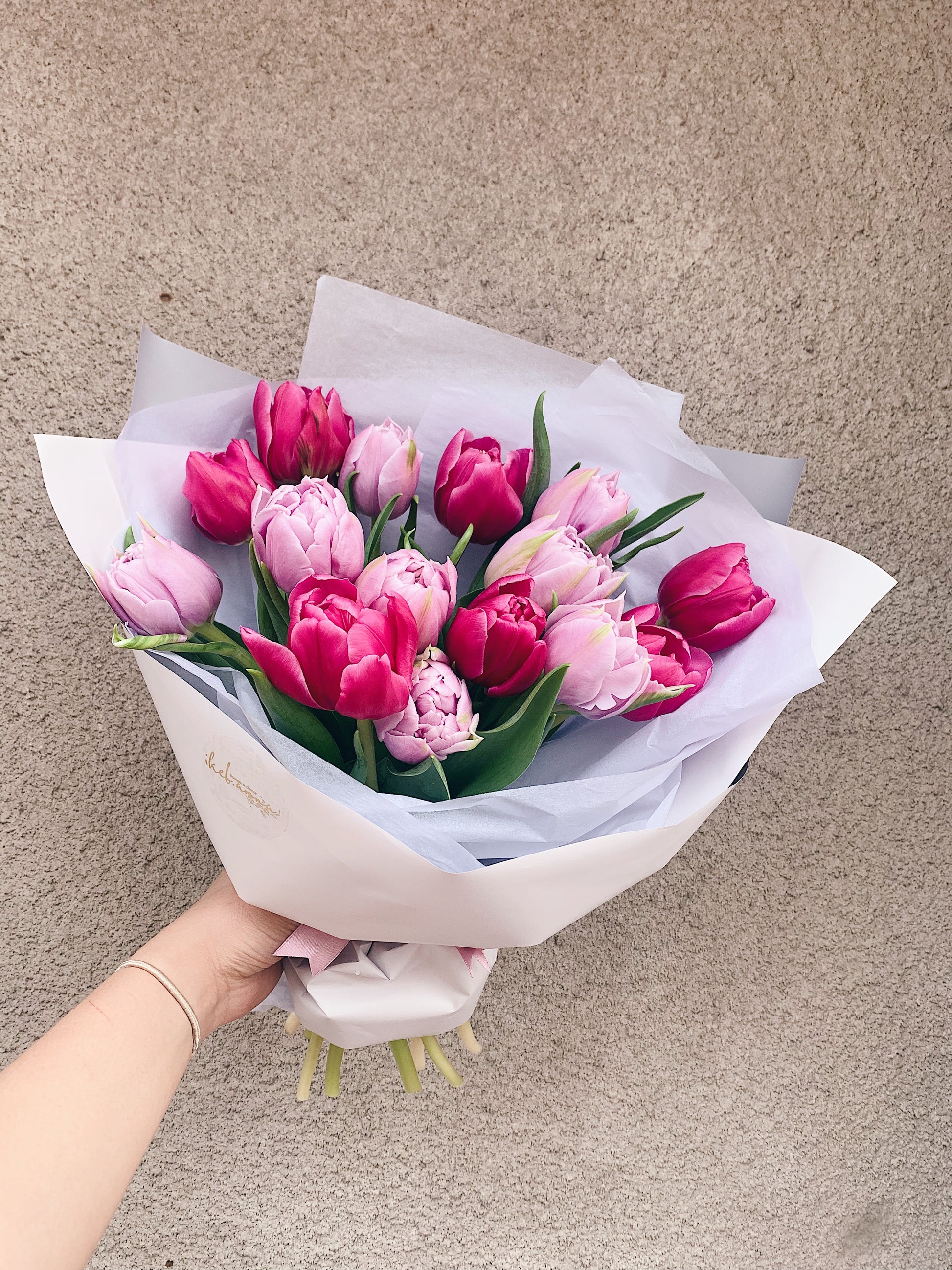 Tulip Bouquet – Single or Double (Assorted Colors)