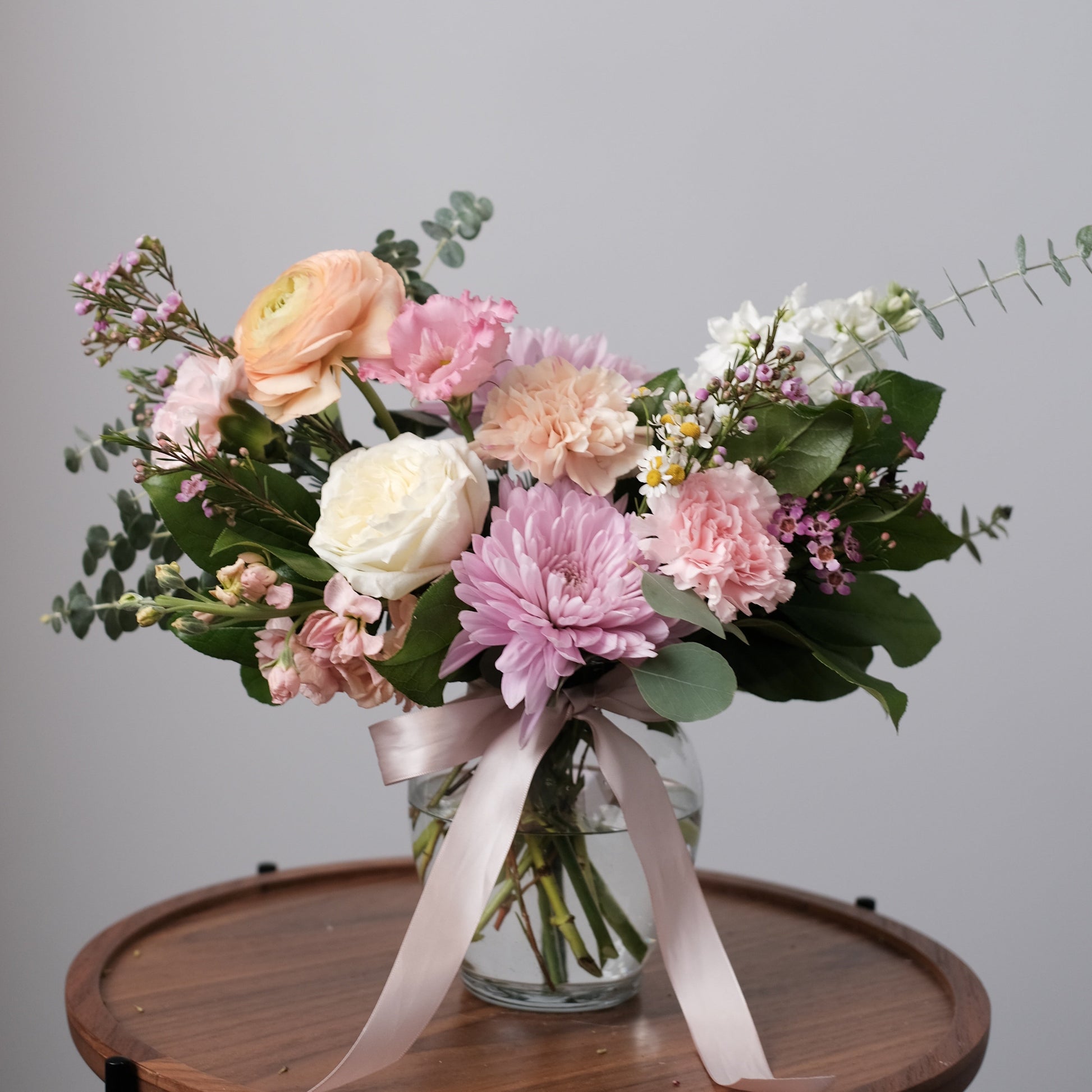 Pastel Bloom Vase Arrangement
