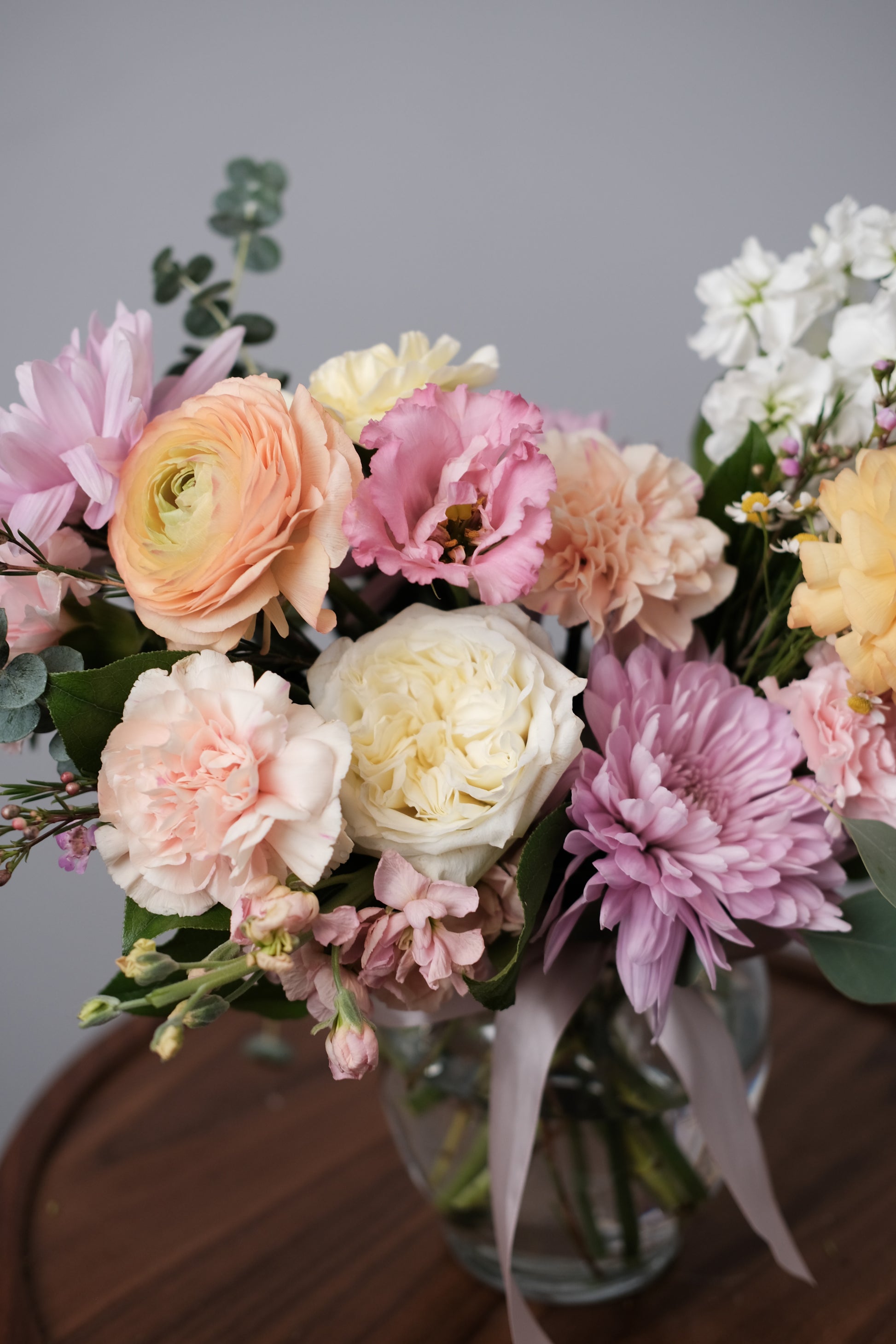 Pastel Bloom Vase Arrangement