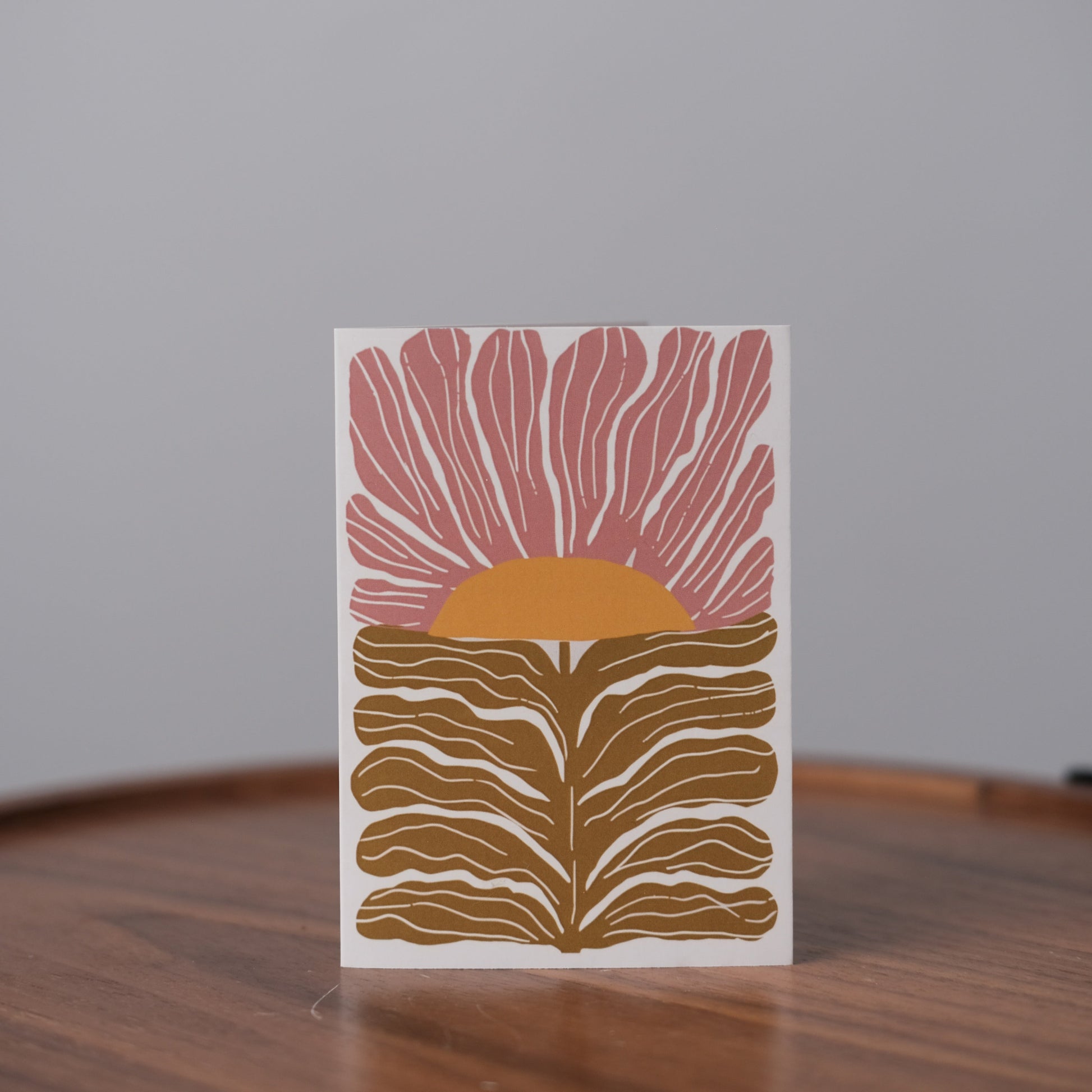 Modern Floral Art Greeting Card