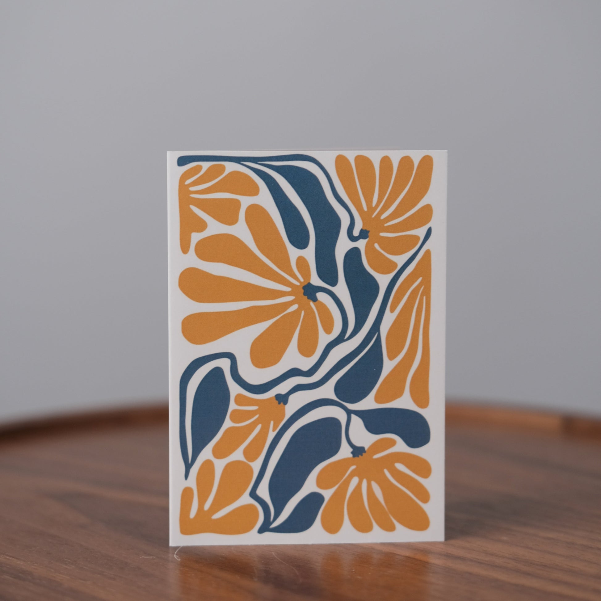 Modern Floral Art Greeting Card