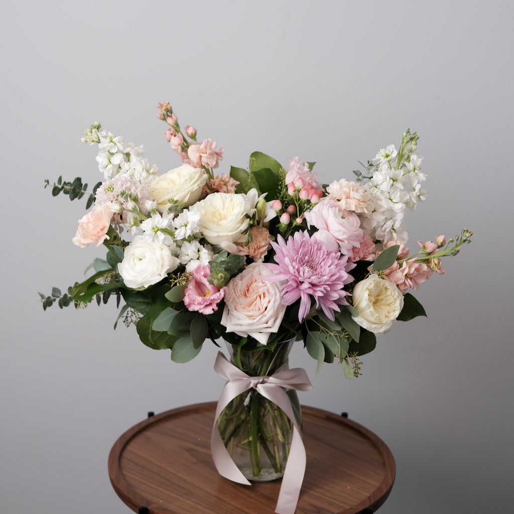 Designer’s Choice Soft & Delicate Vase Arrangement