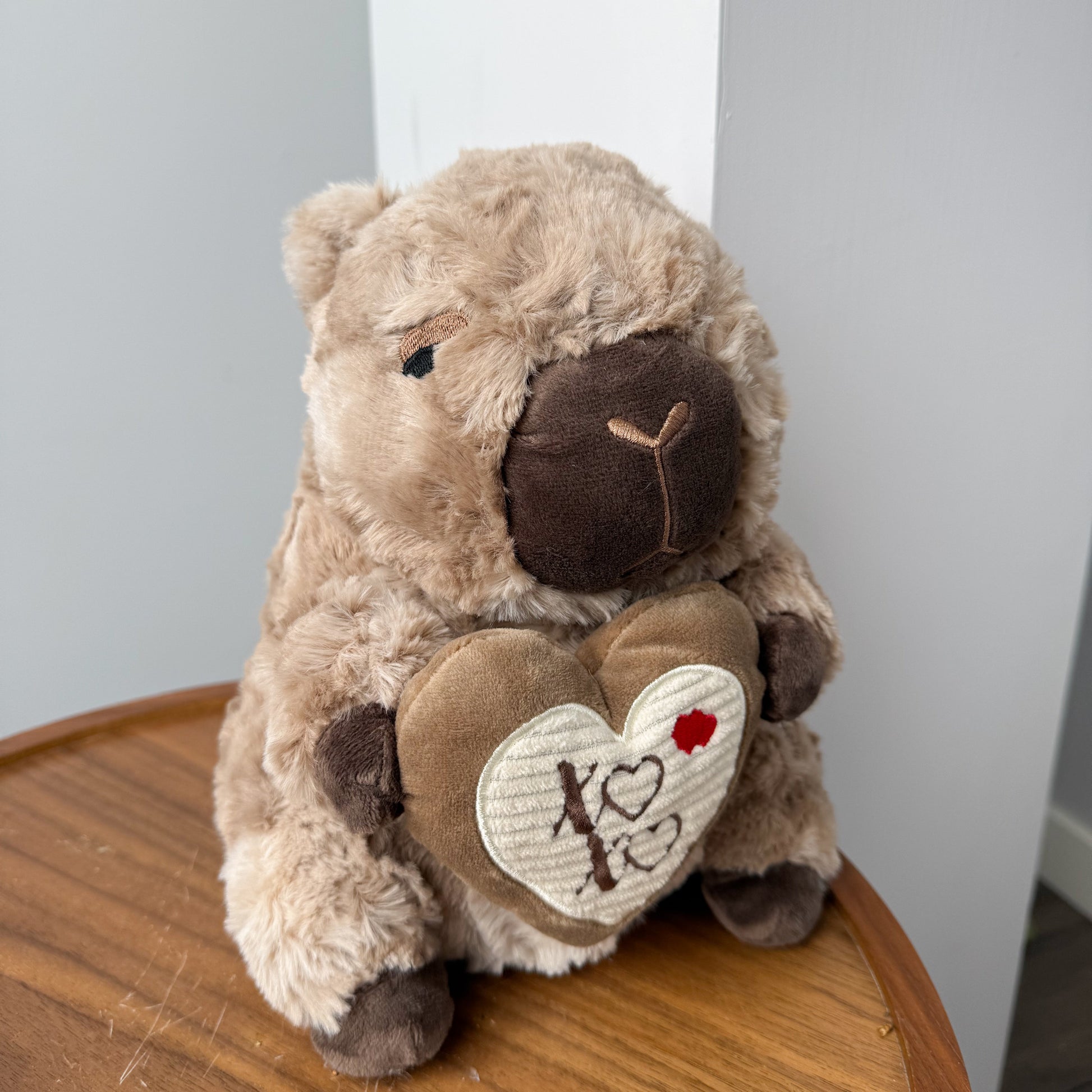 Plush Capybara with Heart