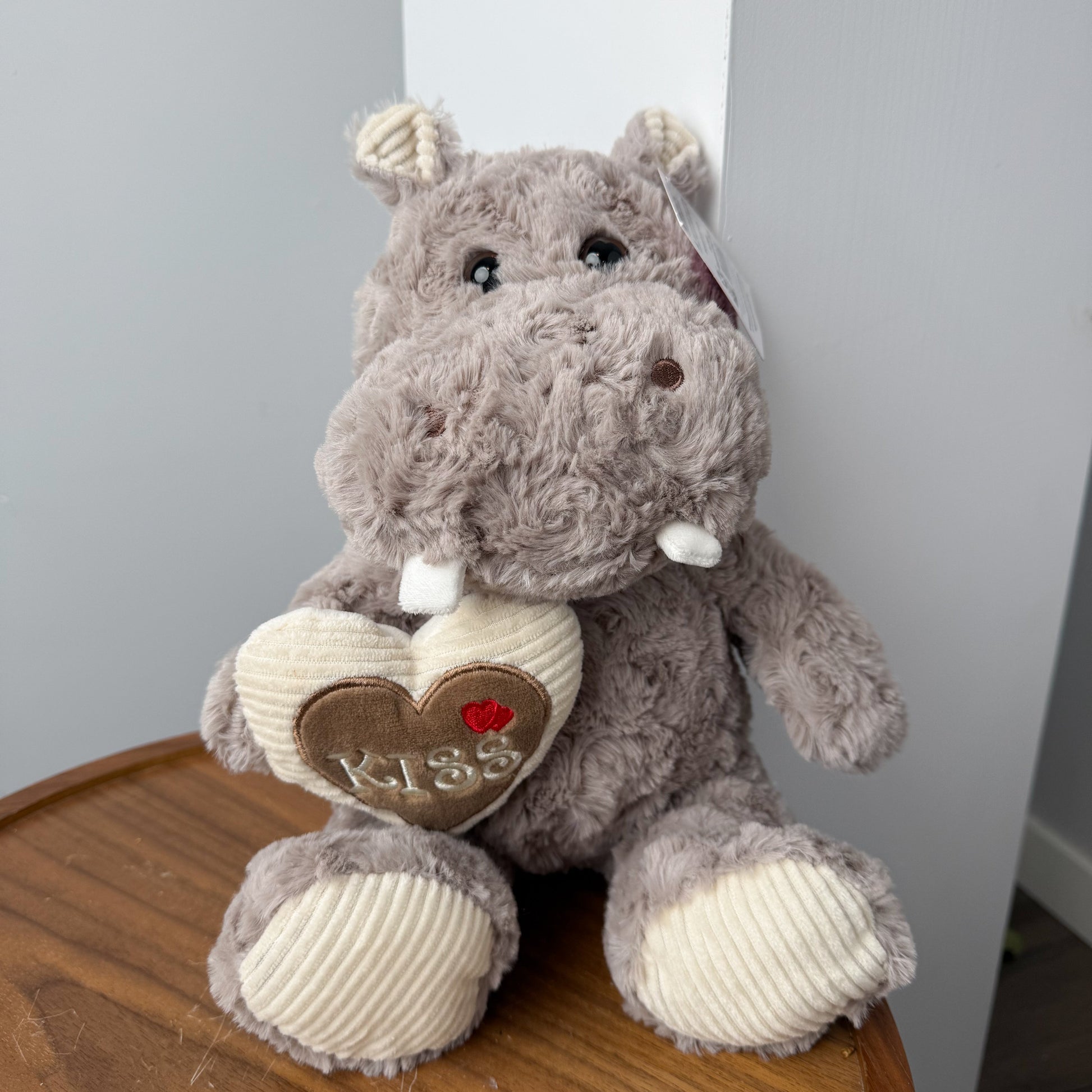 Plush Hippo with Heart