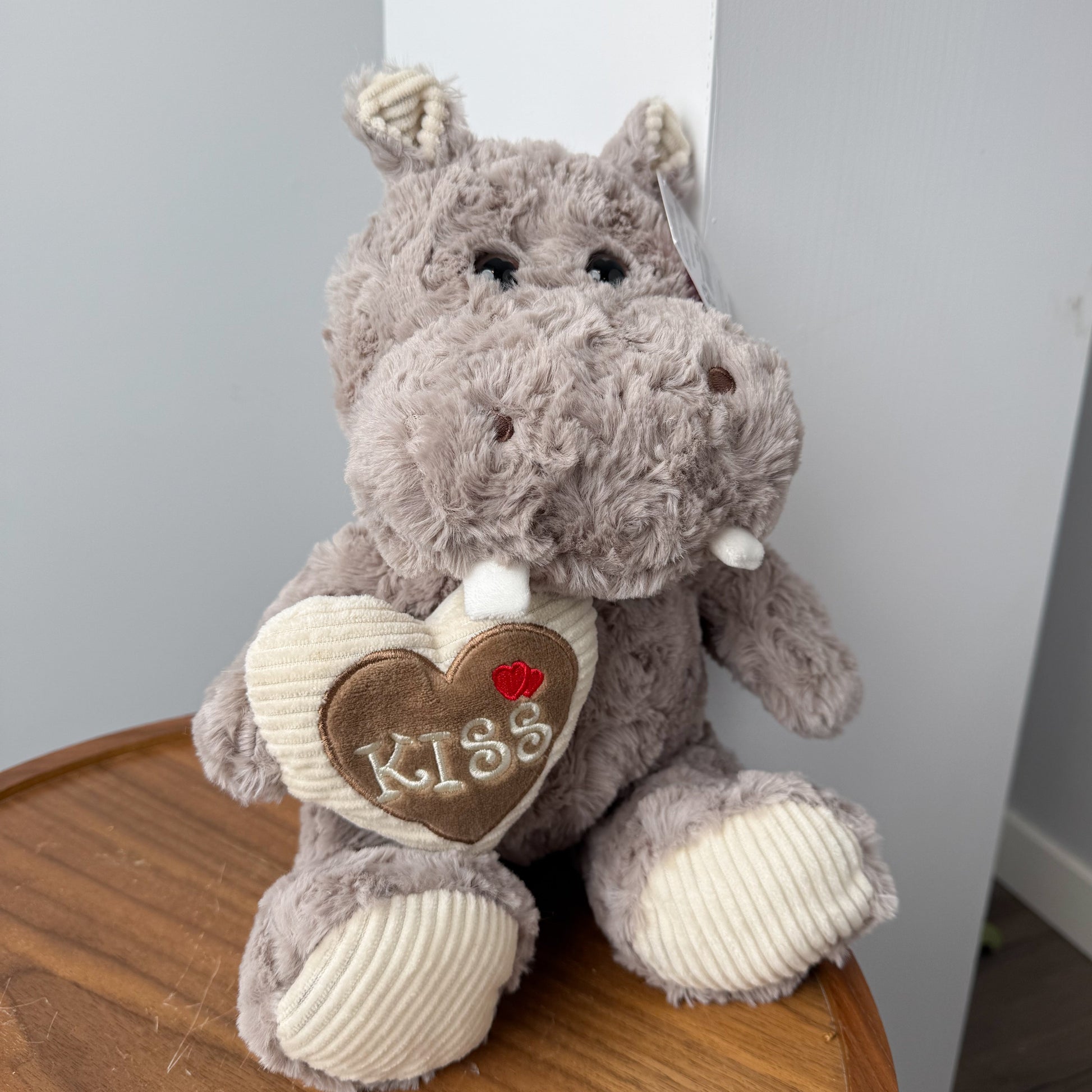 Plush Hippo with Heart