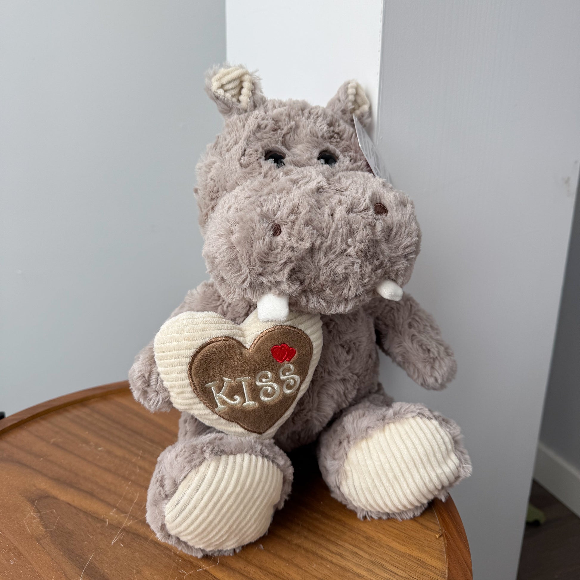 Plush Hippo with Heart