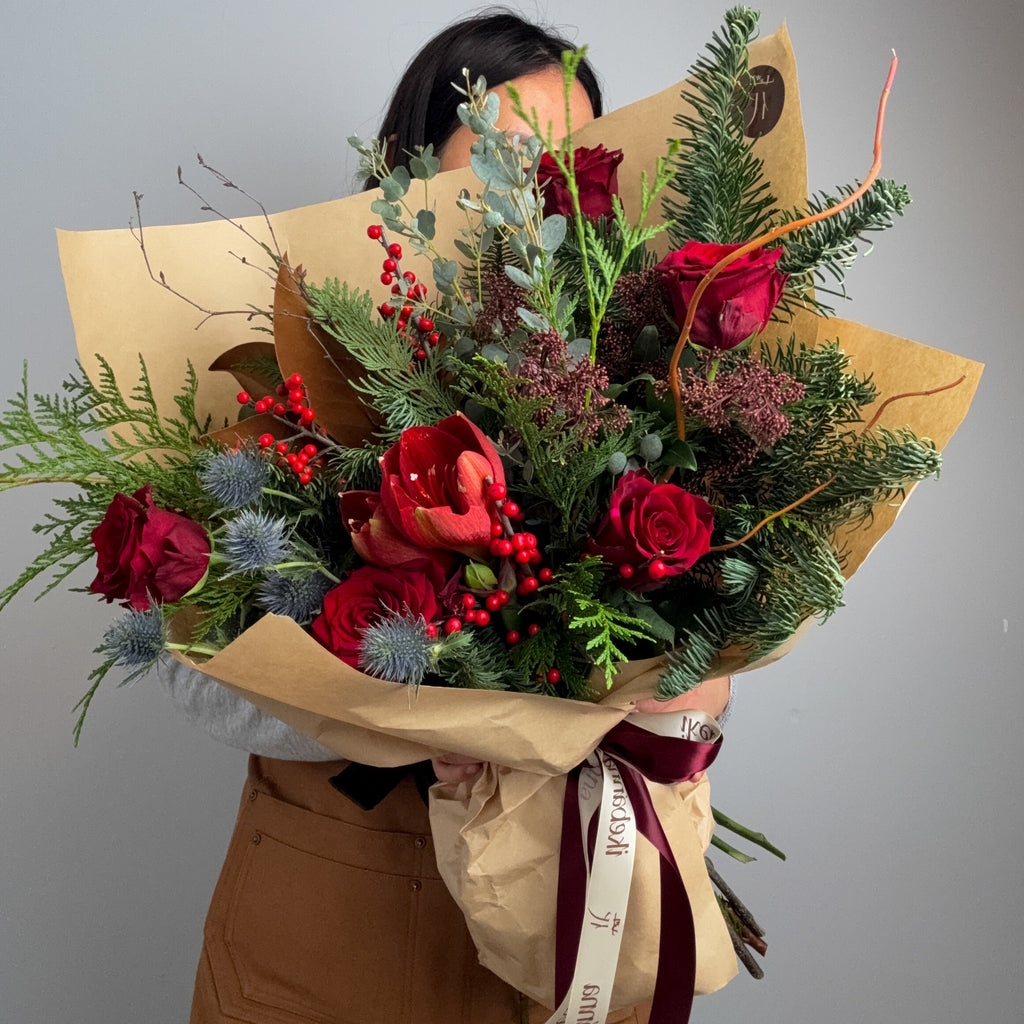 Scarlet Frost Bouquet