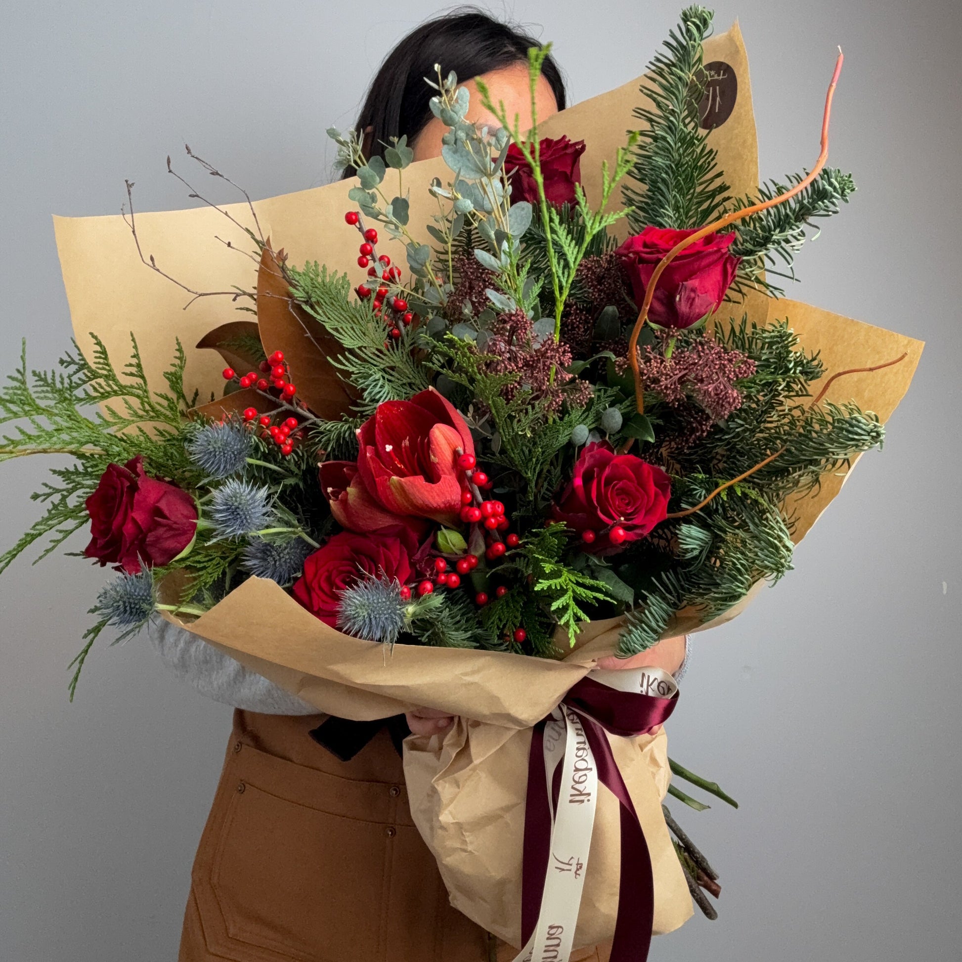 Scarlet Frost Bouquet