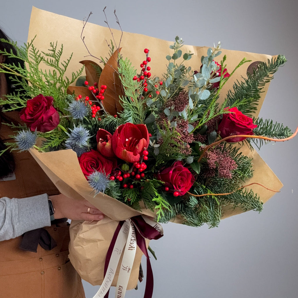 Scarlet Frost Bouquet