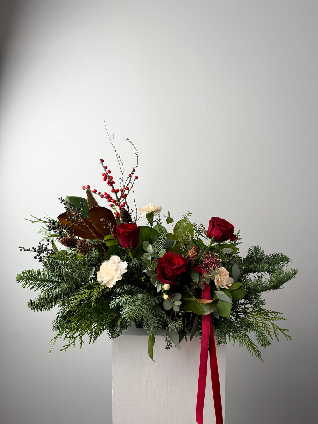 Holiday Table Arrangement
