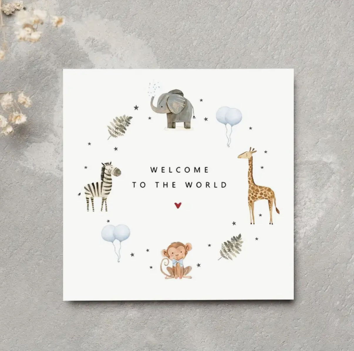 Welcome to the World - Baby Greeting Card