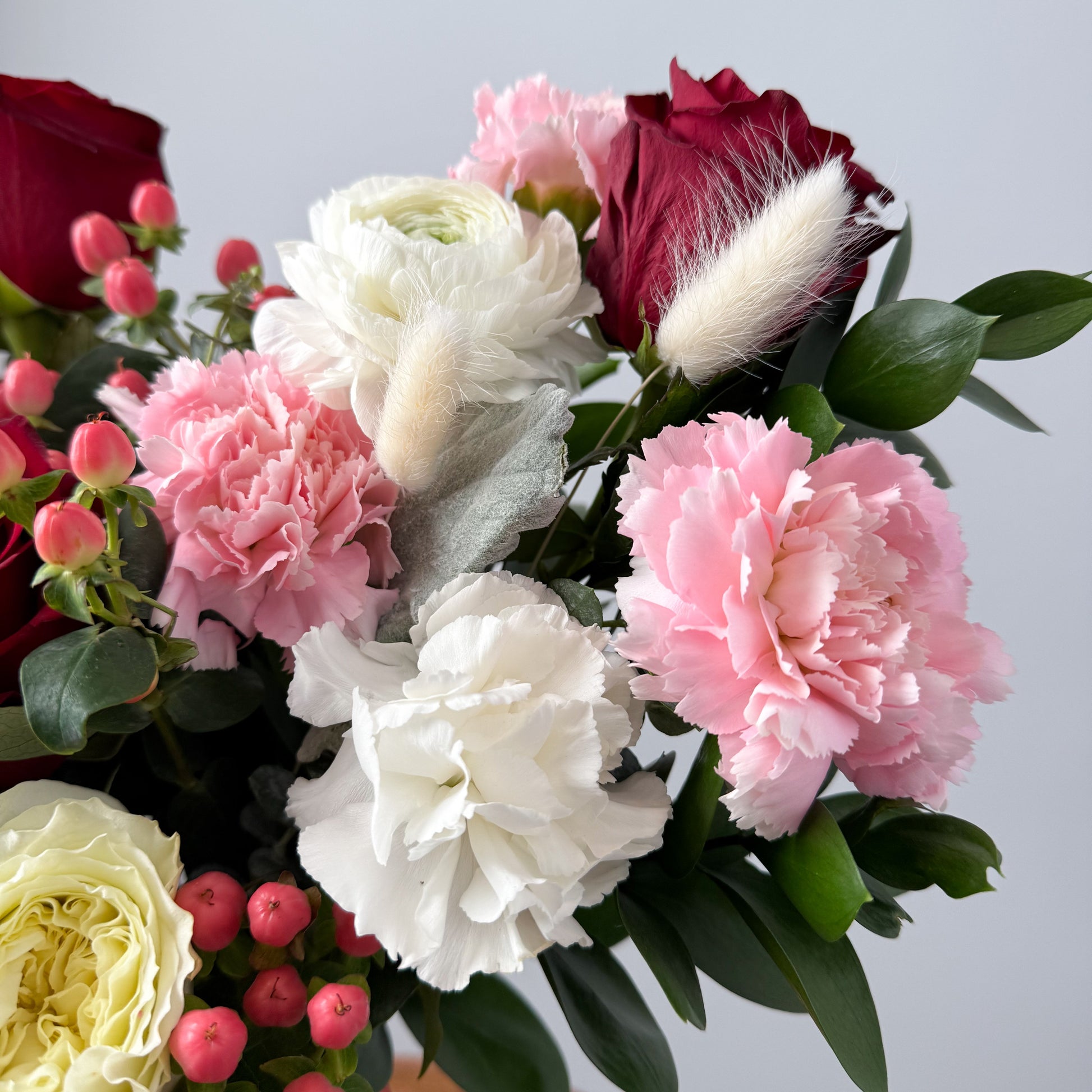 Scarlet Embrace - Vase Arrangement