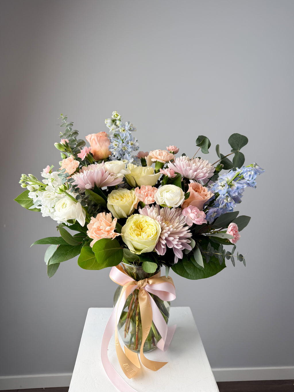 Designer’s Choice Soft & Delicate Vase Arrangement